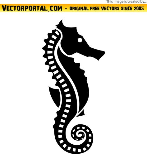 Seahorse Vector Seahorse Image, Seahorse Drawing, Horse Clip Art, Fish Stencil, Horse Stencil, Seahorse Tattoo, Seahorse Art, Animal Stencil, Free Stencils