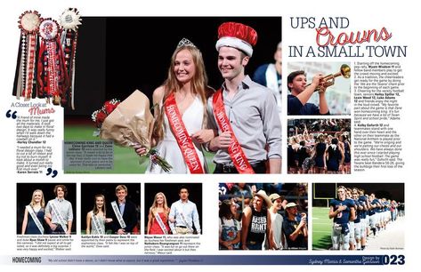 Hoco Yearbook Spread, Prom Yearbook Spread, Homecoming Court Yearbook Spreads, Homecoming Yearbook Pages, Homecoming Yearbook Spreads, Homecoming Court Poster Ideas, Highschool Yearbook Ideas, Yearbook Mods, Court Pictures