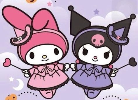 Just me wanting to be loved. GIVE ME A GIRLFRIEND! Kuromi And My Melody, My Melody And Kuromi, Melody And Kuromi, My Melody, Halloween Costumes, For Free, Halloween