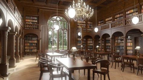 Oxford University Interior, Oxford Library Aesthetic, Private School Library, Boarding School Interior, Oxford University Library, Bloxburg Library, Fancy Library, Old School Library, Bloxburg School