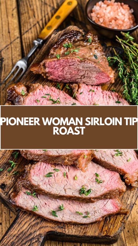 Pioneer Woman Sirloin Tip Roast is made with sirloin tip roast seasoned with kosher salt, garlic powder, onion powder, oregano, rosemary, cayenne pepper, paprika, black pepper, and dried sage. This recipe takes approximately 85 to 95 minutes to prepare and serves about six people. Top Sirloin Tip Roast Recipes, Perfect Sirloin Tip Roast, Sirloin Tri Tip Roast Recipes Crockpot, Sirloin Beef Roast In The Oven, How To Cook A Beef Sirloin Tip Roast, Pioneer Woman Sirloin Tip Roast, Striploin Roast Recipes Oven, Beef Sirloin Tip Roast Crock Pot Recipes, Sirloin Tip Roast Marinade