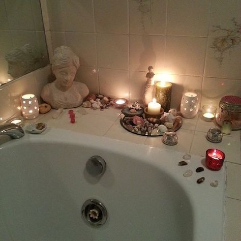 Like: starsandaddiction Meditation Space, Kitchen Witch, Meditation Room, Bath Tub, Sacred Space, Book Of Shadows, My Dream Home, Room Inspo, Feng Shui