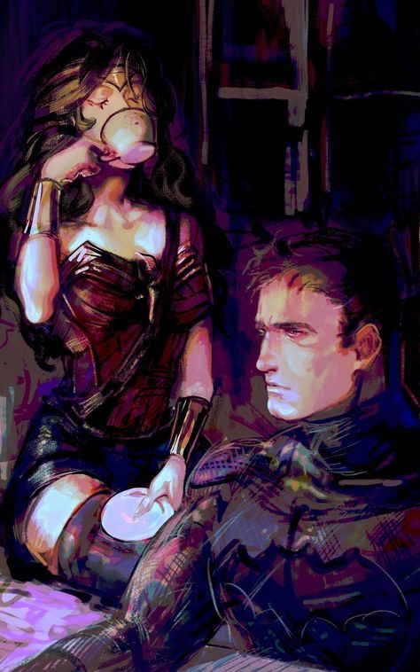 Bruce And Diana, Wonder Woman Fan Art, Batman Superman Wonder Woman, Batman Love, Zack Snyder, Wonder Woman Art, Batman Wonder Woman, Batman Artwork, Superman Wonder Woman