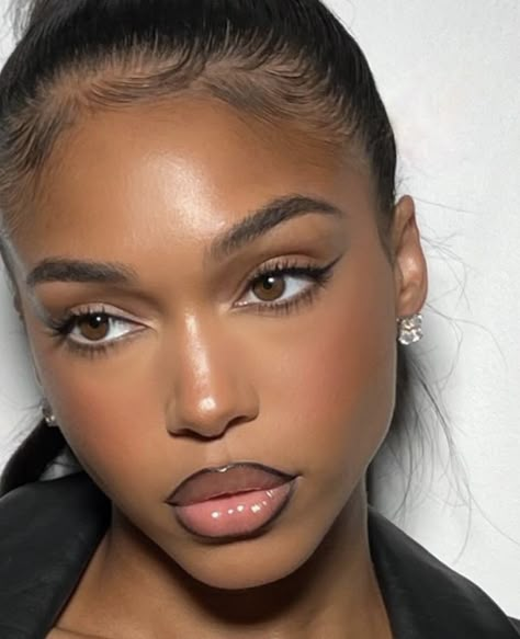 Loriharvey Instagram, Glamour Makeup Looks, Sultry Makeup, Soft Makeup Looks, Makeup For Black Skin, Lori Harvey, Brown Skin Makeup, Black Women Makeup, Black Makeup