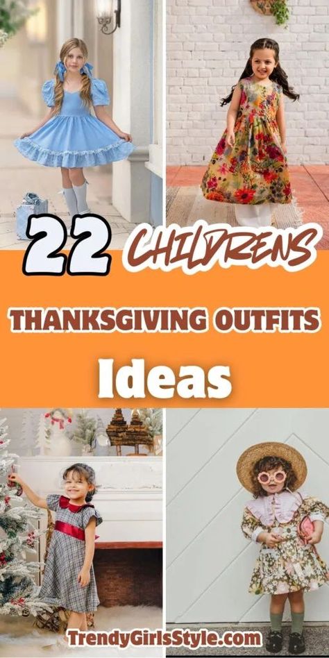 "Celebrate in style with 22 adorable children's Thanksgiving outfit ideas! From cozy fall-themed ensembles to charming dressy looks, these outfits are perfect for the holiday. Make your little ones picture-perfect for family gatherings!" Outfit For Kids, Thanksgiving Outfit Ideas, Thanksgiving Outfits, Thanksgiving Outfit, Stylish Kids, To Shine, Cozy Fall, Autumn Theme, Family Gatherings