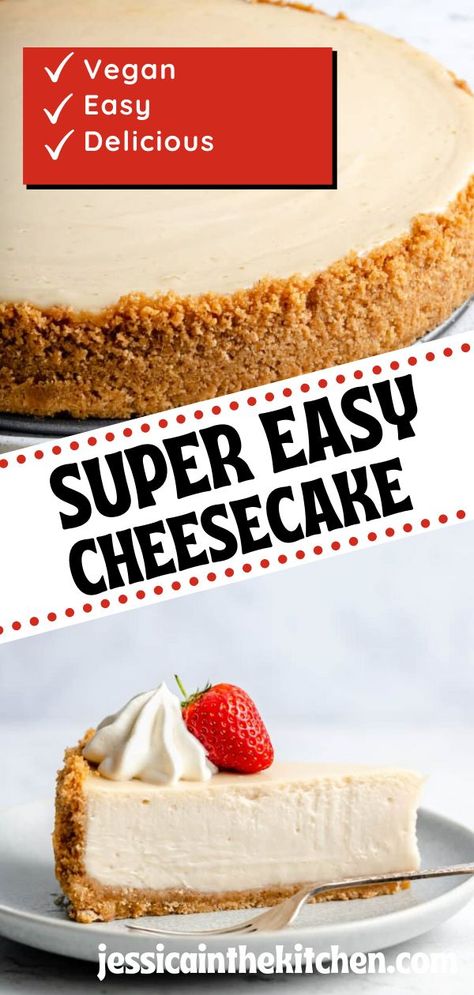 Diary Free Cheesecake, Easy Dairy Free Cheesecake, Vegan Cheesecake Filling, Easy Vegan Cheesecake, Non Dairy Cheesecake, Gluten Free Dairy Free Cheesecake, Vegan Vanilla Cheesecake, Lactose Free Cheesecake, Dairy Free Cheesecake Recipe