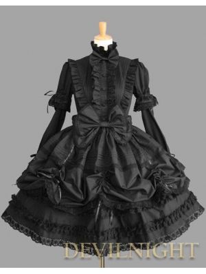 DevilNight - Lolita Clothing,Lolita Fashion Apparel (4) - Devilnight.co.uk Puff Long Sleeves, Gothic Dress, Lace Ruffle, One Piece Dress, Lolita Dress, Gothic Lolita, Lolita Fashion, Catsuit, Cotton Lace