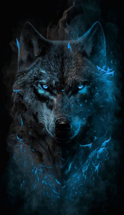 Jungle Woman, Wolf With Blue Eyes, Wolf Art Fantasy, Wolf Background, Shadow Wolf, Animal Tattoo Ideas, Image Moto, Wolf Images, Wolf Photography