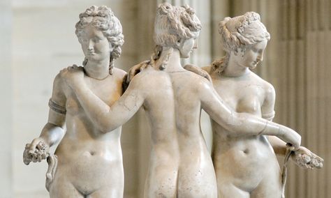 Greek art represented a valuation of male and female roles that codified a power dynamic and a social order that persists today Ancient History Archaeology, Famous Sculptures, Greek Statues, Robert Mapplethorpe, Jeff Koons, Greek Sculpture, Ancient Sculpture, Three Graces, Greek Art