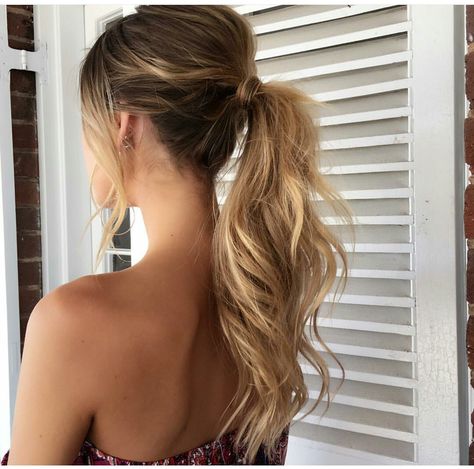 Low Pony With Front Pieces, Serena Vanderwoodsen Ponytail, Messy Ponytail Wedding Hairstyles, High Pony For Wedding Guest, Bridesmaid Messy Ponytail, Special Occasion Ponytail, Ponytail Updo Bridesmaid, Formal Messy Ponytail, Messy Mid Ponytail