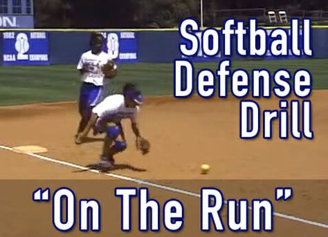 Softball Catching Drills For Beginners, Fielding Drills Softball, Softball Fielding Drills, Softball Pitching Drills, Coaching Softball, Pitching Drills, Softball Workouts, Running Drills, Softball Drills