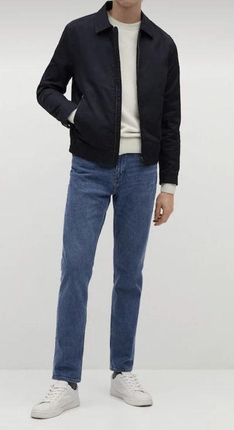 Men Outfits With Jeans, Allsaints Outfit Men, Dark Blue Jeans Outfit Men, Casual Winter Outfits Men, Indie Fashion Men, Blue Jeans Outfit Men, Winter Drip, Mens Fashion Fall Outfits, Mens Work Outfits