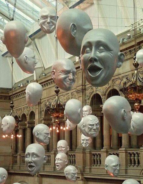 Head Display, Glasgow Scotland, S Art, Sculpture Installation, Art Display, All Rights Reserved, Glasgow, Installation Art, Art Museum