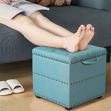 Ottoman With Tray, Storage Cube Ottoman, Leather Ottomans, Small Space Furniture, Square Storage Ottoman, Small Ottoman, Fabric Storage Ottoman, Table Ottoman, Foot Rest Ottoman