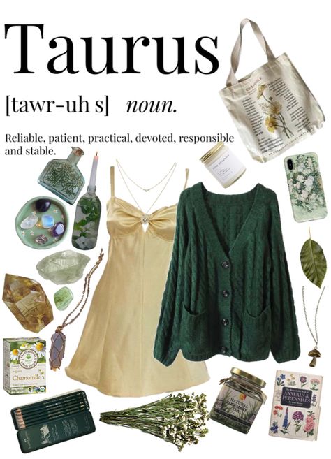 Taurus Clothes Aesthetic, Lilith In Taurus Outfits, Taurus Fashion Outfits, Earth Sign Outfits, Dressing Like Your Venus Sign Taurus, Taurus Inspired Outfits, Dress Like Your Venus Sign Taurus, Venus In Taurus Style Aesthetic, Taurus Style Aesthetic