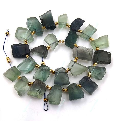 Jewelry 2024, Raw Stone Jewelry, Raw Gemstone Jewelry, Fluorite Stone, Green Fluorite, Bold Jewelry, Fluorite Crystal, Raw Gemstones, Gems Jewelry