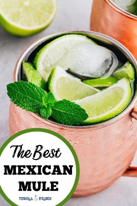 the best mexican mule recipe Tequila Moscow Mule, Mexican Mule Cocktail, Tequila Mule Cocktails, Texas Mule Cocktail, Grapefruit Mule, Mexican Mule Recipe, Tequila Mule, Mexican Mule, Mule Drink