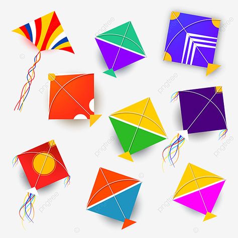 Paper Kite Decoration, Kite Designs Ideas Diy, Kites Drawing, Lohri Post, Kite Designs Ideas, Kite Background, Kite Activities, Diy Kite Decorations, Kite Png