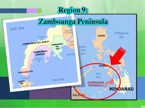 Region 9:  Zamboanga Peninsula Zamboanga Peninsula, Zamboanga City, Lesson Plan, Lesson Plans, For Free, Map, How To Plan, Quick Saves