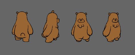 Bear And Breakfast Game, Bear And Breakfast, Pig Animation, Bear Animation, Bear Character Design, Creature Creation, Bear Walking, Frame Animation, Bear Gif