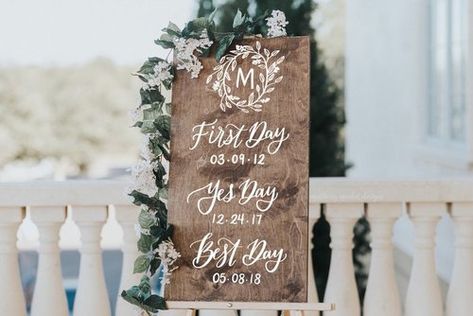 How to Put Together a Neutral Wedding -Sign by Mulberry Market Design - #weddings #neutralweddings #weddingdecor Our Love Story Sign, Yes Day, Lilac Wedding Bouquet, Party Checklist, Simple Wedding Centerpieces, Our Love Story, Love Story Wedding, Wooden Wedding Signs, Wood Wedding Signs