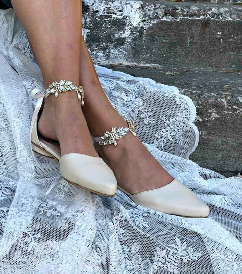 Sparkly Wedding Shoes, White Bridal Shoes, Wedding Shoes Comfortable, Wedding Pumps, Wedding Shoes Bride, Wedding Shoes Flats, Boho Sandals, Genuine Leather Sandals, Bridal Sandals