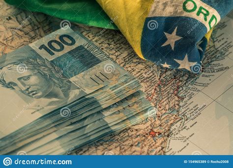 Flag Background, National Flag, Bank Notes, Brazil, Stock Images, Flag, Map