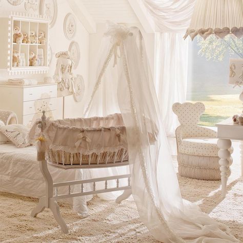 Royal Nursery, Violet Room, Diy Baby Room Decor, Nursery Bassinet, Dreamy Nursery, Renovation Tips, Gardening Projects, Nursery Room Design, Girl Nursery Room