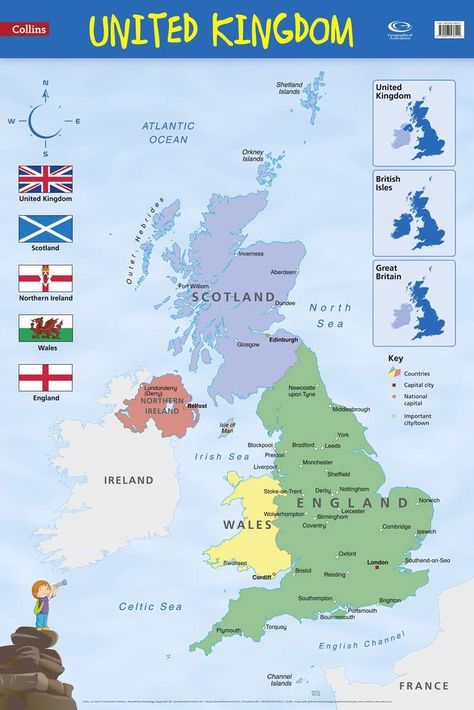 United Kingdom Map, Map Of Britain, Belfast Ireland, England Map, European Map, Primary Science, Historia Universal, Wall Map, Irish Sea