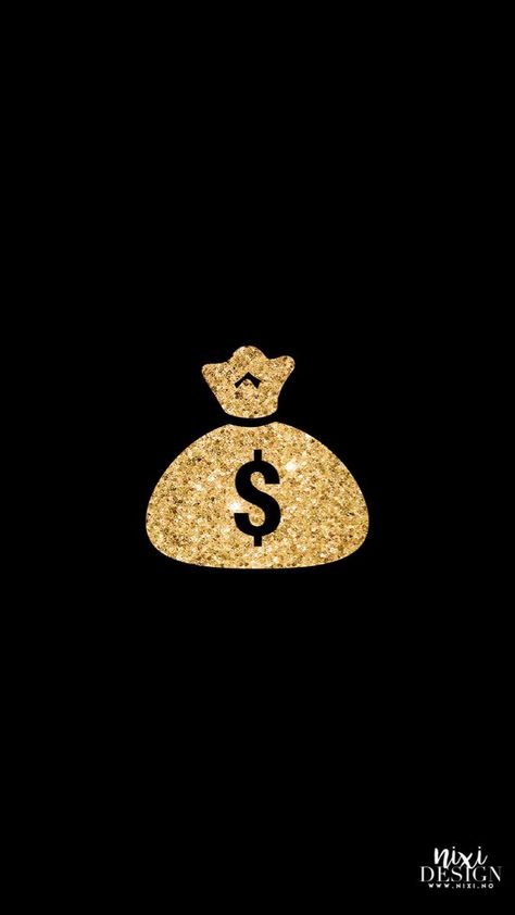 Gold money bag app icon Black And Gold Iphone Icons, Phone Pay Logo, Money App Icon, Gold App Icons, Gold Icons, Wallpaper Iphone Ios7, Gold App, Money Logo, Black And Gold Aesthetic