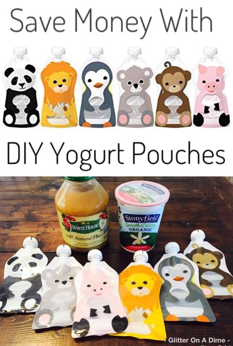 Save Money with DIY Yogurt and Applesauce Pouches! Diy Yogurt Pouches, Pouches Diy, Applesauce Pouches, Diy Yogurt, Make Your Own Yogurt, Fruit Pouches, Diy Baby Food, Baby Food Pouch Recipes, Baby & Toddler Food