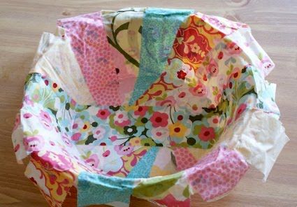 20+ unique ways to use Fabric Mod Podge - Page 7 of 22 - Mod Podge Rocks Modge Podge Fabric, Rocks Crafts, Mod Podge Fabric, Mod Podge Projects, Diy Mod Podge, Fabric Decoupage, Fabric Bowl, Paper Mache Bowls, Mod Podge Crafts