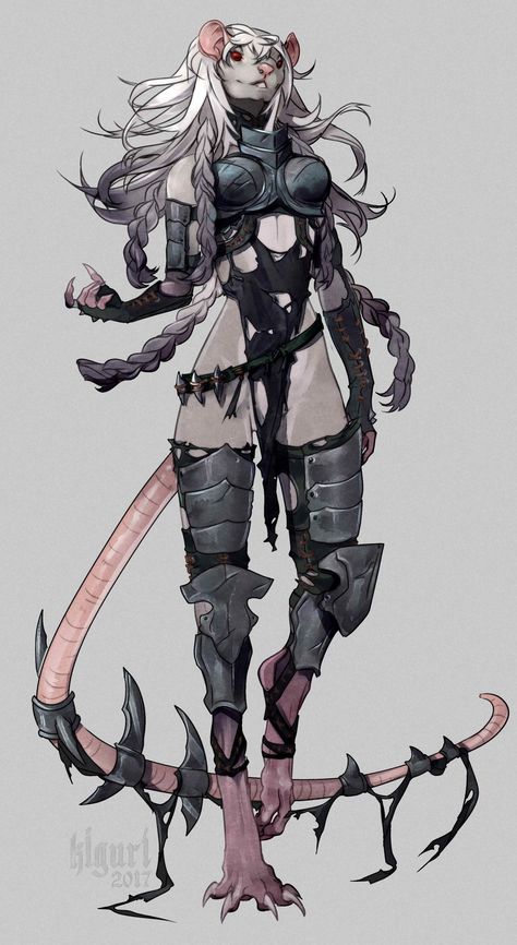 ArtStation - Female skaven design batch, Victoria Yurkovets Skaven Art, Fantasy Races, Dungeons And Dragons Characters, Dnd Art, Creature Concept Art, Warhammer Fantasy, Arte Fantasy, Creature Concept, Character Design References