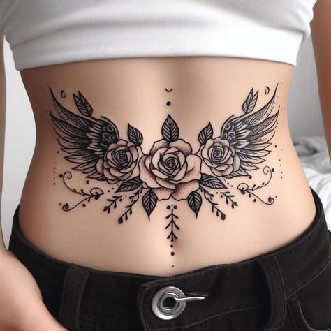 #belly tatto design Belly Button Cover Up Tattoo, Lower Tummy Tattoo For Women, Stomach Tattoos Women Cover Scars, Lower Back Rose Tattoos For Women, Belly Button Tattoos For Women Cover Up, Elegant Tattoos For Women Unique, Tummy Tattoos For Women, Lower Back Tattoo Cover Up Ideas, Lower Back Cover Up Tattoos For Women