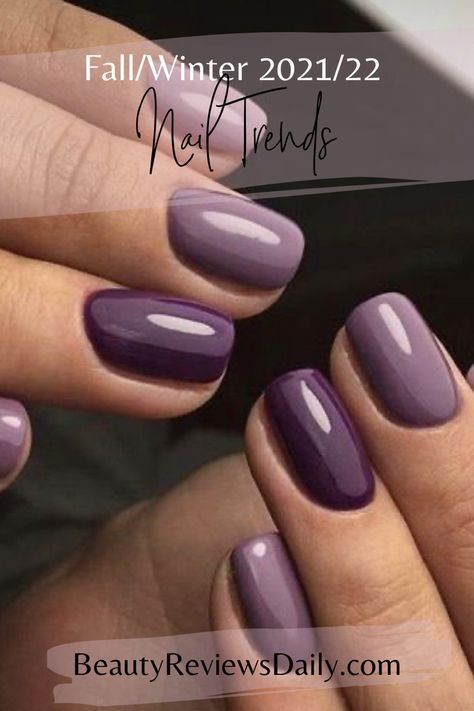 Winter Nail Trends, Nail Colors For Pale Skin, Hottest Nail Trends, Neutral Nail Art, Purple Ombre Nails, Thanksgiving Nail Art, Simple Fall Nails, Beauty Hacks Nails, February Nails