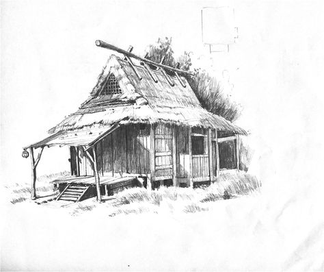 ArtStation - Pencil Drawings 2020, Harrison yinfaowei Contemporary Botanical Art, Landscape Pencil Drawings, Bahay Kubo, Landscape Sketch, Art Sketches Pencil, Art Apps, Pen Sketch, Urban Sketching, Surreal Art