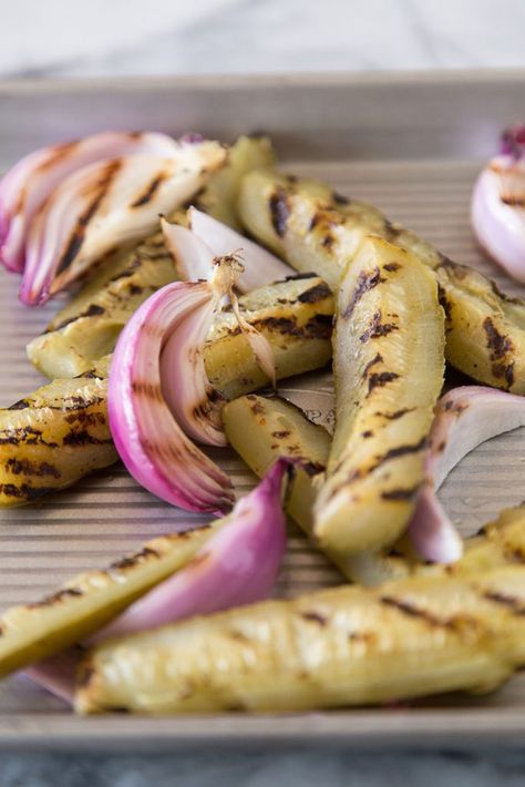 Grilled Pickles - What's Gaby Cooking Vegetarian Cookout, Warm Weather Meals, Pickle Salad, Ninja Woodfire Grill, Whats Gaby Cooking, Meat Free Recipes, Sides Recipes, Dill Pickles, Fourth Of July Food