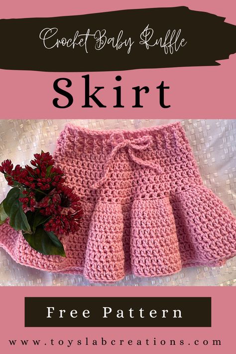 Crocheted Dresses, Crochet Tutu, Crochet Skirt Pattern, Crochet Toddler, Crochet Ruffle, Crochet Design Pattern, Crochet Things, Crochet Girls