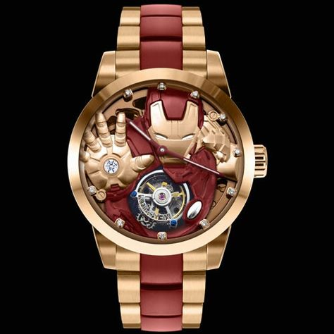 MEMORIGIN Avengers Age of Ultron Ironman watch Marvel Jewelry, Marvel Fashion, Avengers Series, Marvel Gifts, Marvel Clothes, Marvel Merchandise, Avengers Age, Stylish Watches, Marvel Heroes