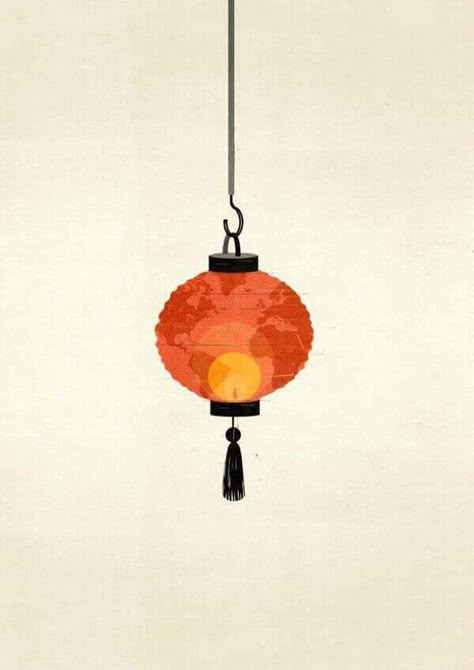 Japanese Lantern Tattoo, Lantern Illustration, Lantern Tattoo, Chinese Background, Lantern Art, Japanese Lantern, Chinese Element, Japanese Lanterns, Chinese Lantern