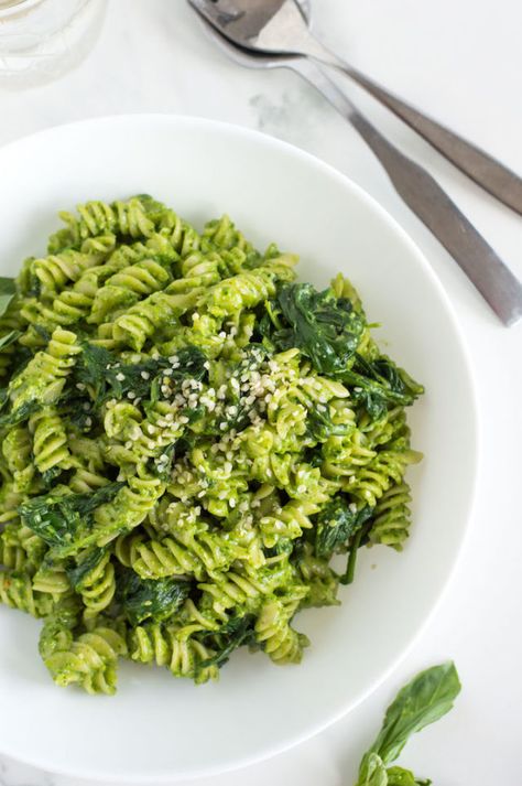 8 Must Try Recipes For World Pasta Day Pasta With Basil, Spinach Pesto Pasta, Pesto Pasta Recipe, Salad Appetizer Cups, Spinach Pesto, Tomato Cucumber Salad, Pesto Pasta Recipes, Goat Cheese Recipes, Salad Appetizer