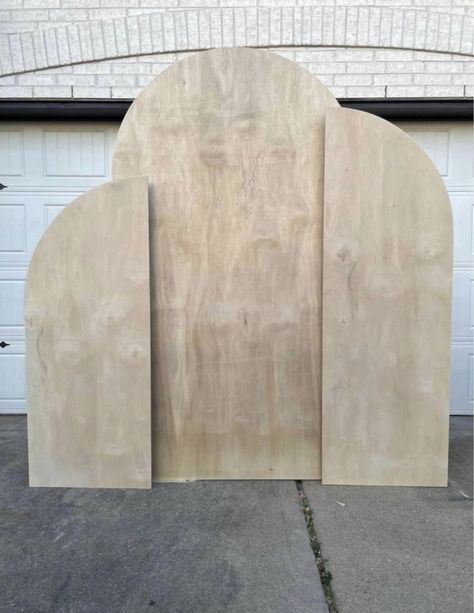 Arched Plywood Backdrop, Rounded Wood Backdrop, Wood Arches Backdrop, Party Wooden Arch, Arches Photo Backdrop, Backdrop Board Stand, Wood Arch Photo Backdrop, Wood Arch Panel Backdrop Diy, 3 Arches Backdrop