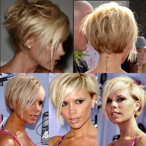 Victoria Beckham Short Hair, Beckham Haircut, Victoria Beckham Hair, Beckham Hair, Κούρεμα Bob, Angled Bob Hairstyles, Choppy Bob Hairstyles, Cut Her Hair, Bob Hairstyles For Fine Hair