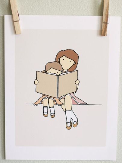 love to read Storytelling Art, Reading Together, Books Inspiration, Reading Art, Nursery Art Prints, Girl Reading, I Love Reading, Kids Room Decor, Kids Reading