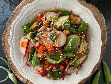 Water Chestnut Recipes, Water Chestnut Salad, Waterchestnut Recipes, Chestnut Salad, Chestnut Recipes, Sesame Ginger Dressing, Water Chestnut, Ginger Water, Sesame Ginger