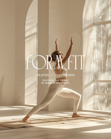 Brand Identity design for Form Fit, a pilates studio. brief by: @briefclub 🤍 At Designs by Gabi, we create bespoke, delightful, memorable visual identity designs that truly represent your business values and connect with high-end customers. If you're ready to LEVEL UP inquiry from the link in bio! Let's create a brand identity you'll be proud of! . . . #pilates #wellness #pilatesstudio #pilateslovers #coachlife #wellness #wellnessbrand #pilatesbranding #entrepreneurship #succesfulwomen ... Pilates Studio Branding, Yoga Studio Branding, Pilates Flyer, Pilates Website, Pilates Branding, Pilates Logo, Boho Website, Business Values, Hot Pilates