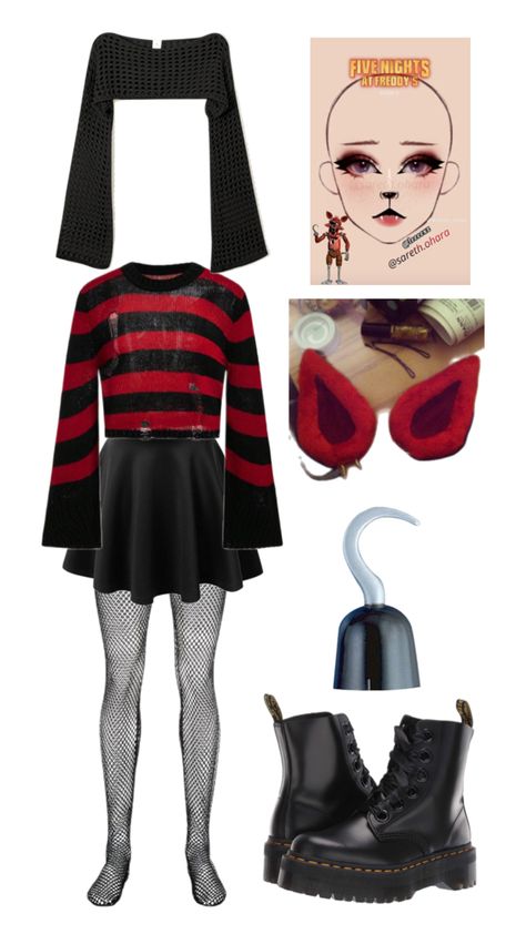 I made this if your like going too watch the movie of something Fnaf Foxy Costume, Scene Core Outfit, Foxy Costume, Fnaf Costume, Easy Cosplay Ideas, Movie Halloween Costumes, Fnaf Foxy, Easy Cosplay, Fnaf Cosplay