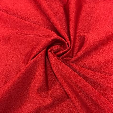 Lycra Milliskin Nylon Spandex Fabric 4 Way Stretch 58" wide Sold By The Yard Many Colors (Red) Chain Garter, Thigh Garter, Girls Dancewear, Chain Harness, Lycra Fabric, Suit Accessories, Spandex Fabric, Chain Strap, Ring Earrings