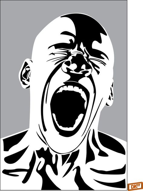 Free Screaming Man Free PSD files, vectors & graphics - 365PSD.com Screaming Drawing, Anger Art, Giant Bomb, Graphic Projects, Vector Portrait, Moleskine, Album Art, Face Drawing, Scream