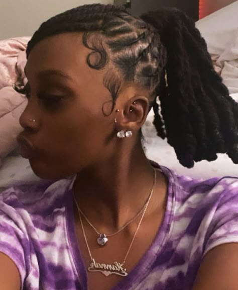 Style For Locs, Loc Ponytail, Lock Hairstyles, Dreads Styles For Women, Barbie Ponytail, Cute Dreads, Short Locs Hairstyles, Short Locs, Locs Styles